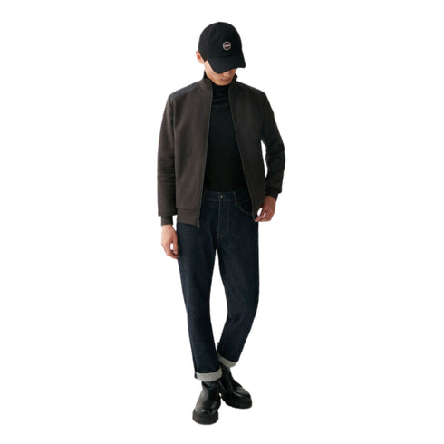 Colmar Felpa con zip Felpa Uomo full zip in cotone Grigio scuro - Francavilla Moda